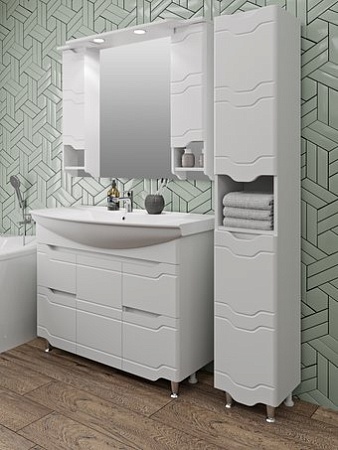 Runo Тумба с умывальником Runo Стиль 105 + Стиль 1050 (напольная)