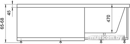 Ванна Aquatek Оракул 180x125