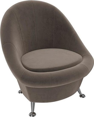 Интерьерное кресло Mebelico 252 105536 (велюр, коричневый)