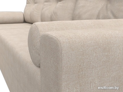 Угловой диван Mio Tesoro Верона лайт левый (рогожка, бежевый)