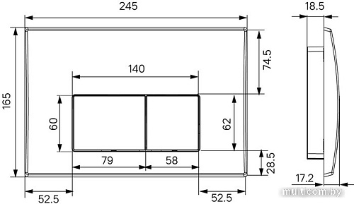Инсталляция для унитаза IDDIS Optima Home OPH0W0Ci32K (с кнопкой смыва)
