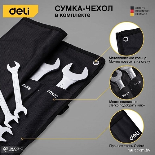 Набор ключей Deli DL160012A (12 предметов)