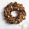 Рождественский венок Elan Gallery Венок Золотая феерия Круг 450134