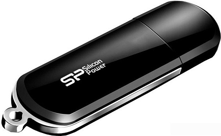 USB Flash Silicon-Power LuxMini 322 Black 64GB (SP064GBUF2322V1K)