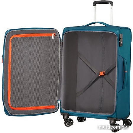 Чемодан-спиннер American Tourister Crosstrack Navy/Orange 67 см