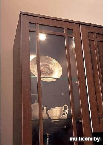 Шкаф-витрина Глазов Sherlock 13 (орех шоколадный)