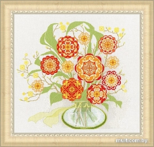 Набор для вышивания Золотое руно Солнечный букет СШ-012