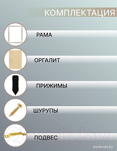 Фоторамка Декарт 40x50 8Л3082 (серебристый)