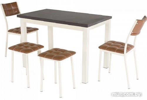 Обеденная группа AMC К5.3С343 (слоновая кость/теракот/баменда венге темный)