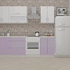 Кухня ВерсоМебель ВерсоЛайн 8-2.0 (белый 001/вереск 010)