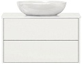 Belux Тумба под умывальник Джаз НП 80-02 (белый глянец)