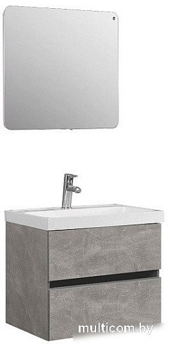 Belux Тумба под умывальник Бостон НП 60-02 (31, бетон чикаго/светло-серый)