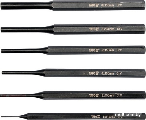Набор выколоток Yato YT-47121 (6 предметов)