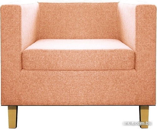 Интерьерное кресло Brioli Билли Д (рогожка, J11 розовый/светлые ножки)