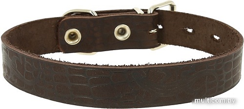 Ошейник Каскад Classic с накаткой 30 мм 44-53 см 00030081 (коричневый)
