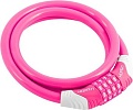 Тросовый велосипедный замок Нора-М №31 (ф12x1000мм, розовый)