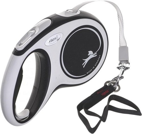 Поводок-рулетка Flexi New Comfort L Tape 5 м (черный)