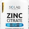 Витамины, минералы Solab Цинк цитрат (90 капсул)