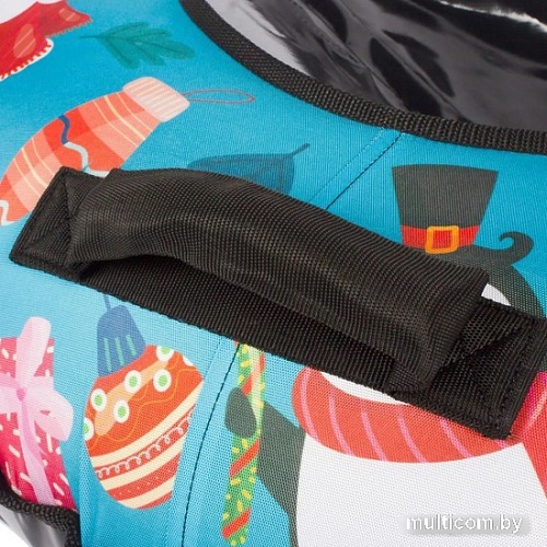 Тюбинг Snowstorm BZ-100 Cristmass W112887 (100см, бирюзовый/черный)