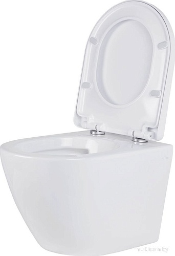 Унитаз подвесной Roxen Antares в комплекте с инсталляцией StounFix Dual Fresh 6 в 1 968050 (кнопка: брашированное золото)