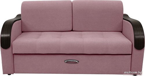 Диван Сириус Лидер-1 ППУ 185x110 (Eva 14 велюр темно-розовый)