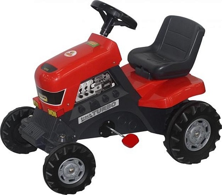 Педальная машинка Полесье Каталка-трактор с педалями Turbo [52674]