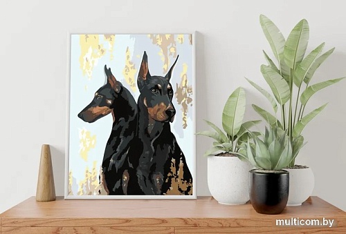 Картина по номерам PaintLine Доберманы 2038094983129