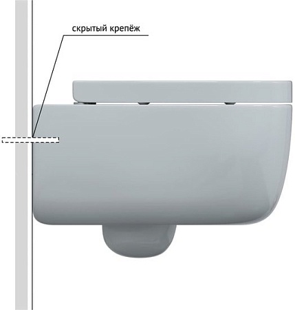 Унитаз Bocchi V-Tondo Rimless 1416-001-0129+A0301-001 (белый)