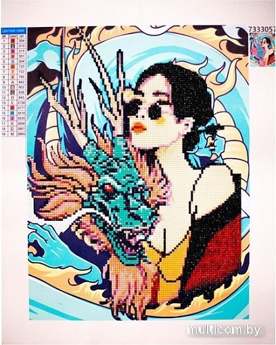 Алмазная мозаика Школа талантов Девушка с драконом 7333057