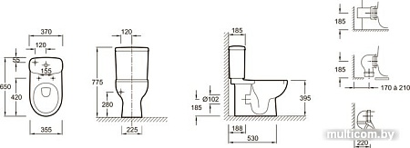Унитаз Jacob Delafon Panache E1370-00