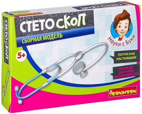 Набор для опытов Bondibon Науки с Буки Стетоскоп ВВ2590