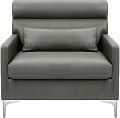Интерьерное кресло Brioli Отто (экокожа, L21 серый)