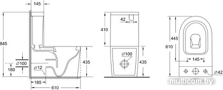 Унитаз Aquanet Rimless Atago 2.0 C1 LX-2904