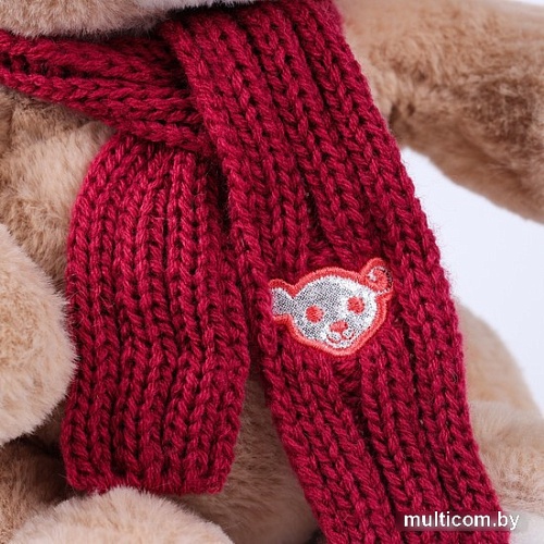 Классическая игрушка Milo Toys Little Friend Мишка с розовыми шарфом 9905636