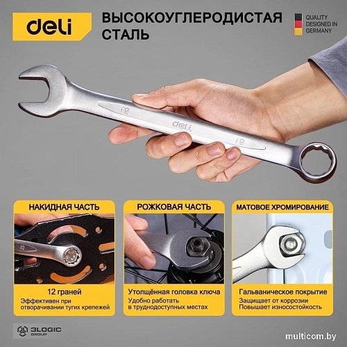 Набор ключей Deli DL130008A (8 предметов)