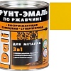 Грунт-эмаль Dali По ржавчине 3 в 1, 2 л (желтый, RAL 1021)