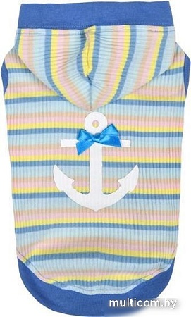 Футболка Pinkaholic Maire с капюшоном NAWA-TS7710-BL-L (синий)