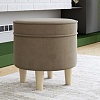 Пуфик Нижегородмебель Лора ТП 327 (ультра беж песочный)