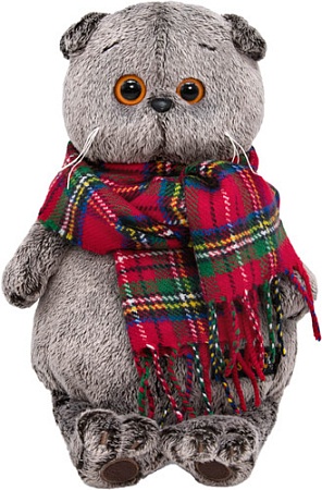 Классическая игрушка BUDI BASA Collection Басик и красный шарф в клеточку Ks22-017