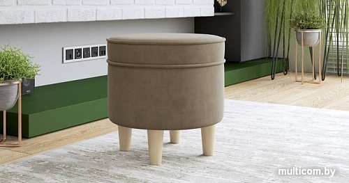 Пуфик Нижегородмебель Лора ТП 327 (ультра беж песочный)