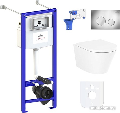 Унитаз Lavinia Boho Biore Compacto Rimless 7 в 1 87050174 (хром пластик)