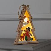 Елочка настольная Luazon Елочка со снеговиком 6117318