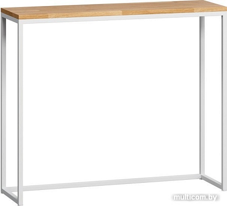 Консольный стол LoftyHome Саутфилд консольный (дуб натуральный/белый)