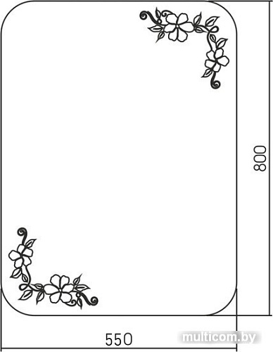 Mixline Зеркало Блум 548529