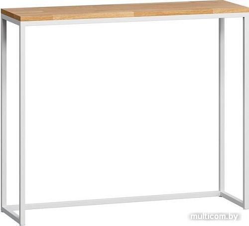 Консольный стол LoftyHome Саутфилд консольный (дуб натуральный/белый)