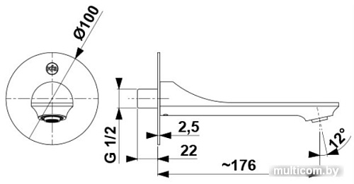 Излив Armatura Halit 836-003-00