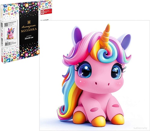 Алмазная мозаика Феникс+ Розовый единорог 70831