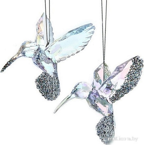 Елочная игрушка Kurt S. Adler Птицы с блестками D4498