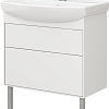 Belux Тумба под умывальник Клермонт Н50-02 (1, белый глянцевый)