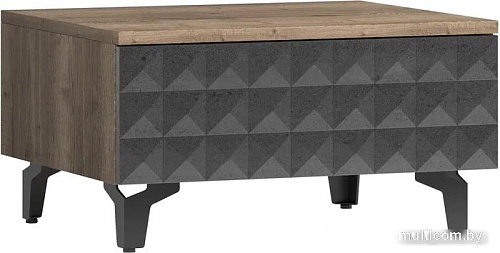 Консольный стол Shtabe Simple 7001 эко (графит/дуб веллингтон/черный)